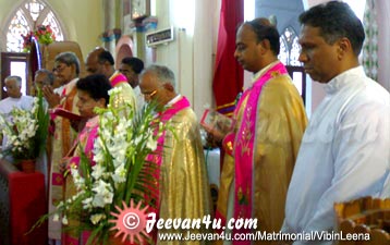 Roy achen and Other Priests at St. Mary's Church Elamgulam